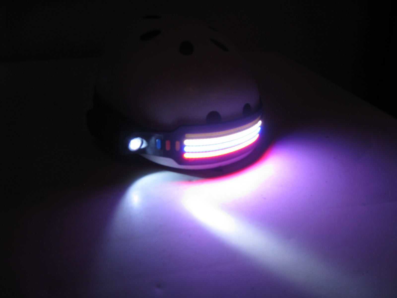 BossLamp 4 Headlamp WHITE+YELLOW+RED+BLUE LIGHTS | COB LED Headlamp