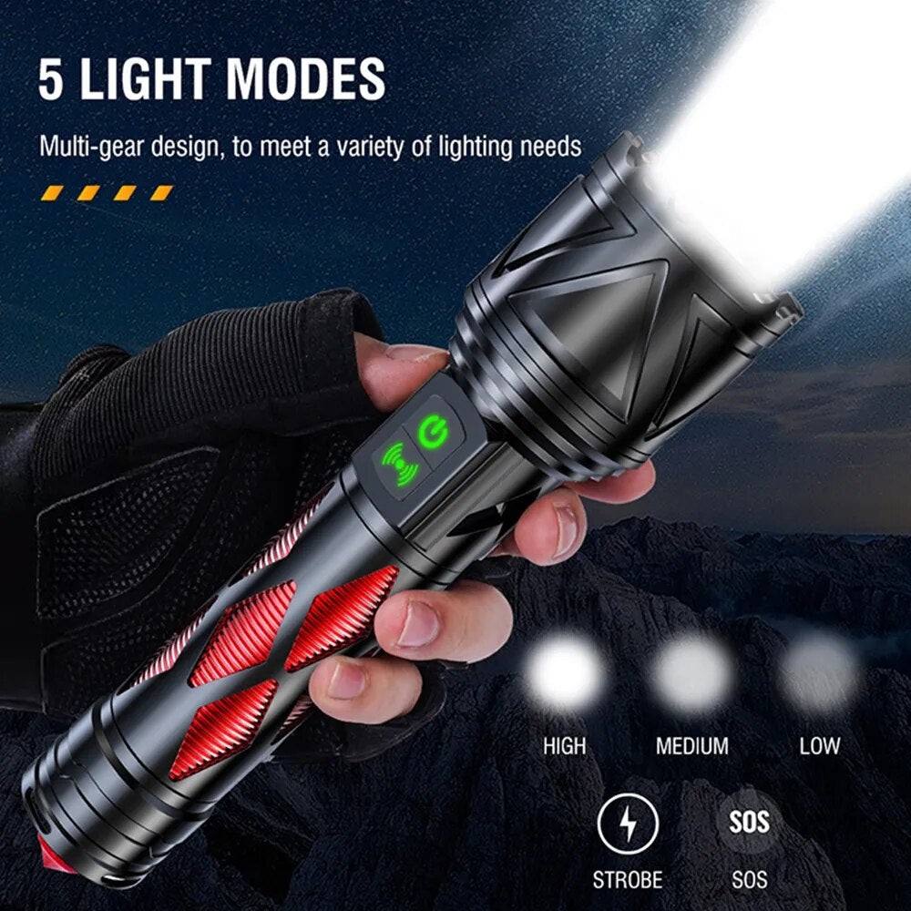 BossLamp ALARM Torch Flashlight With 80dB Alarm And Glass Breaker