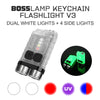Load image into Gallery viewer, BossLamp Keychain Flashlight | Five Light Colors With 12 modes