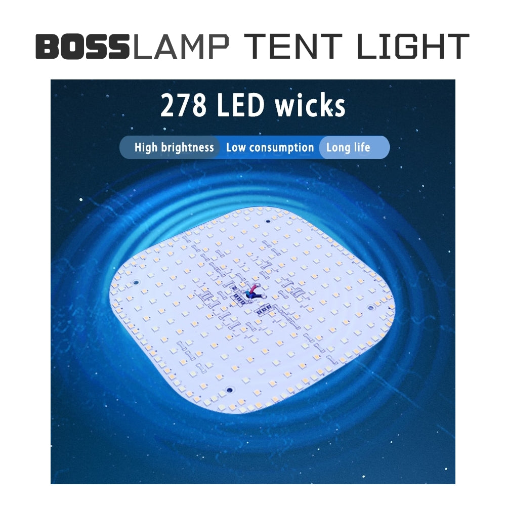 BosssLamp TENT LIGHT With Power Bank | Weatherproof LED Light For Camping