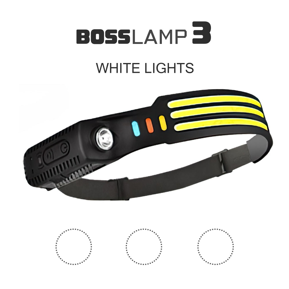 BossLamp 3 Headlamp WHITE LIGHTS | COB LED Headlamp