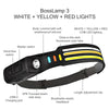 Load image into Gallery viewer, BossLamp 3 Headlamp WHITE+YELLOW+RED LIGHTS | COB LED Headlamp