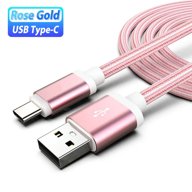 Braided USB C Charging Cable