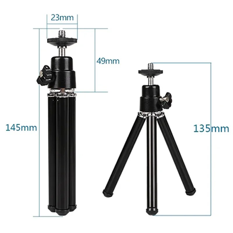 Mini Tripod 2 Section Stand Holder for Projector Camera Desktop Tripod for Mobile Phone Tripod for Camera